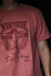 "ONE MORE FROM THE ROAD" TEE - D. PINK - May club